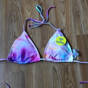 Multicolor Triangle Swim Top